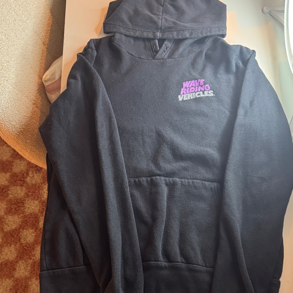 Wave Riding Vehicles (WRV) Gray Hoodie With Purple Detailing